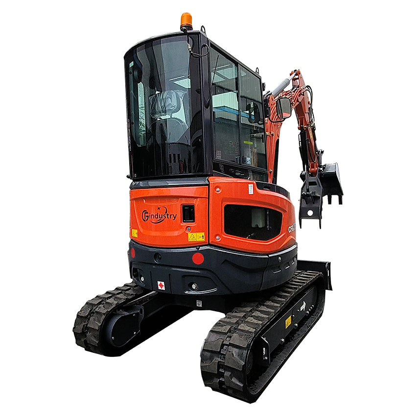 2.8 Ton Mini Excavator Kubota Diesel Engine w/ Enclosed Cab | CFG35UF