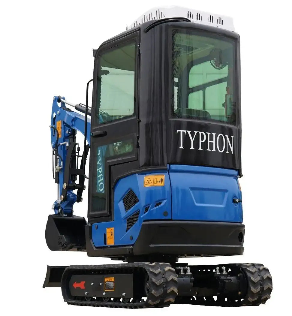 2025 Typhon Terror XVII Cabin Mini Excavator, 4000 lb Kubota D902