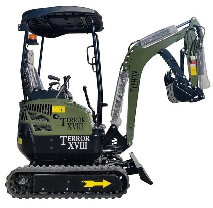 2025 Typhon Terror XVIII Mini Excavator, 4000 lb Kubota Diesel
