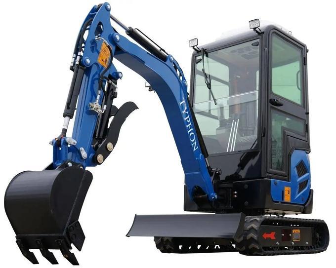 2025 Typhon Terror XVII Cabin Mini Excavator, 4000 lb Kubota D902