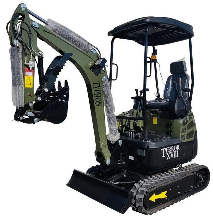 2025 Typhon Terror XVIII Mini Excavator, 4000 lb Kubota Diesel