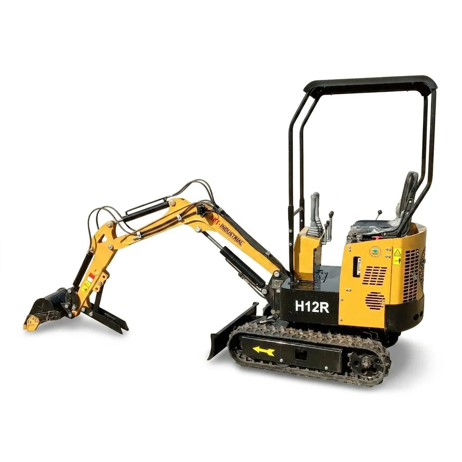 1 Ton Mini Excavator Rato 13.5HP EPA w/ Hydraulic Thumb | AGT-H12R