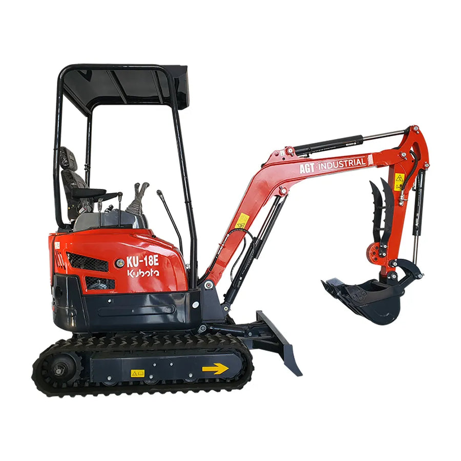 1.8 Ton Mini Excavator Kubota 13.5HP 3-Cylinder Diesel | KU18E