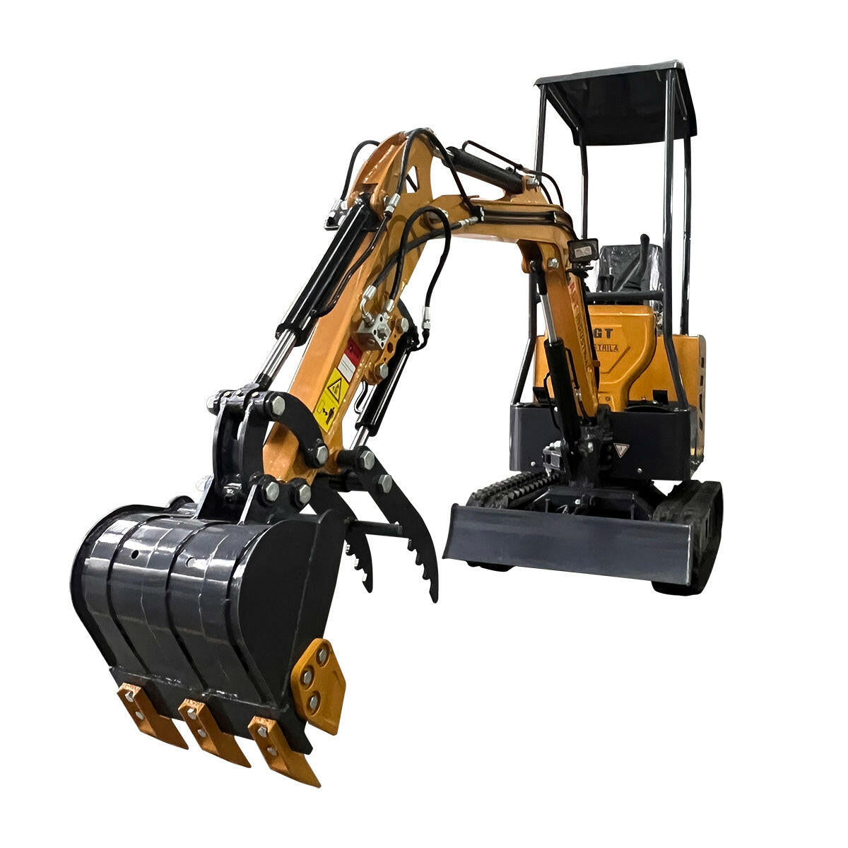 1 Ton Mini Excavator B&S 13.5HP Engine w/ Hydraulic Thumb | AGT-DM12-C