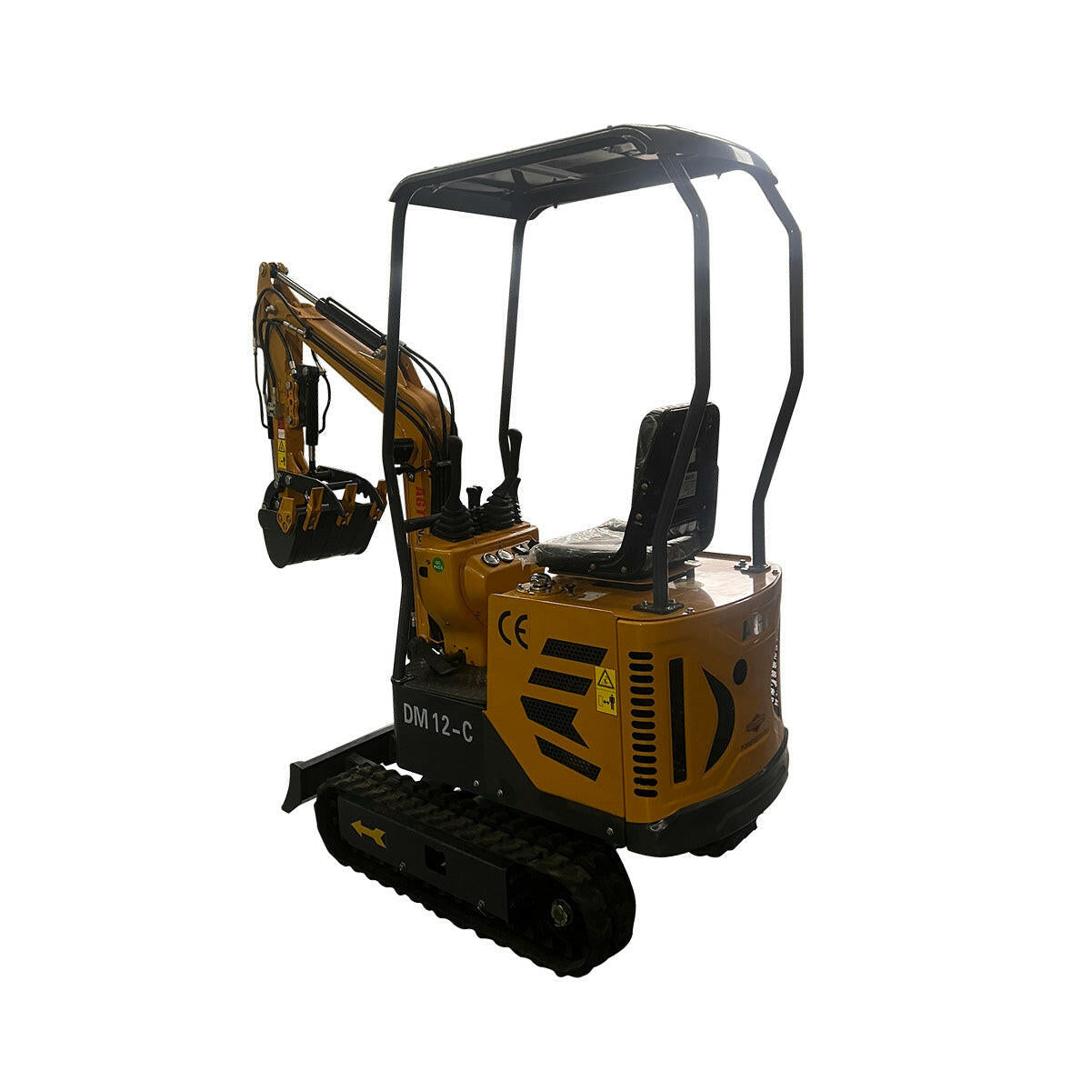 1 Ton Mini Excavator B&S 13.5HP Engine w/ Hydraulic Thumb | AGT-DM12-C