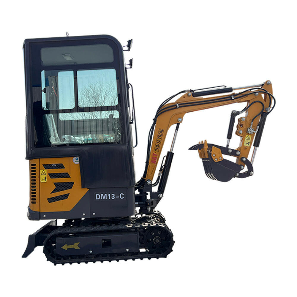 1 Ton Mini Excavator B&S 13.5HP Engine Enclosed Cab w/ Thumb | DM13-C