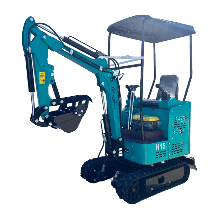 1 Ton Mini Excavator RATO 13.5HP Gasoline w/ Pilot Control | AGT-H15R