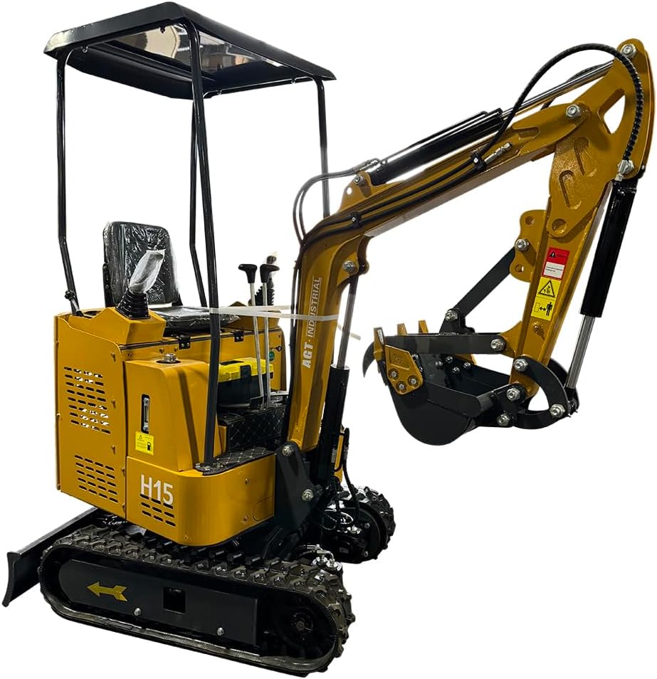 1 Ton Mini Excavator RATO 13.5HP Gasoline w/ Pilot Control | AGT-H15R
