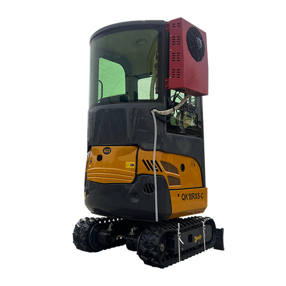 1 Ton Rato Mini Excavator Enclosed AC Cab w/ Pilot Control & Thumb | AGT-QK18RXS-C / KH18-C