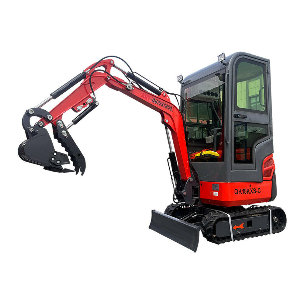 1 Ton Kubota Mini Excavator Enclosed AC Cabin & Side Swing | AGT-KH18K-CC
