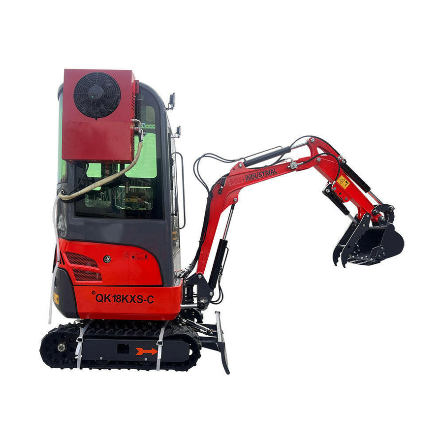 1 Ton Kubota Mini Excavator Enclosed AC Cabin & Side Swing | AGT-KH18K-CC