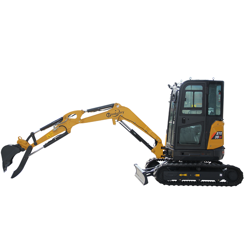 2.8 Ton Mini Excavator Yanmar 25HP Diesel Enclosed Cab w/ Thumb | CFG-STE35SR