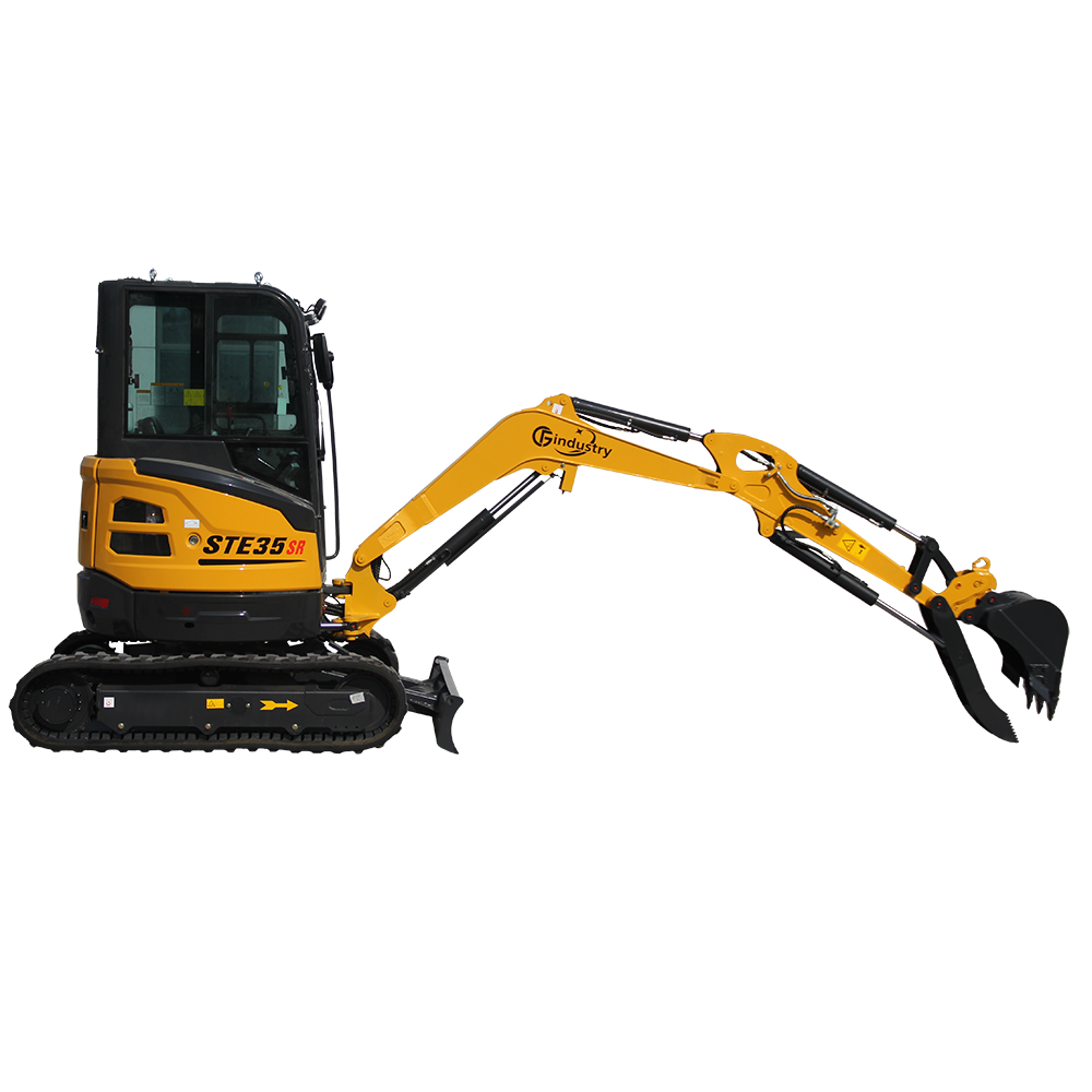 2.8 Ton Mini Excavator Yanmar 25HP Diesel Enclosed Cab w/ Thumb | CFG-STE35SR