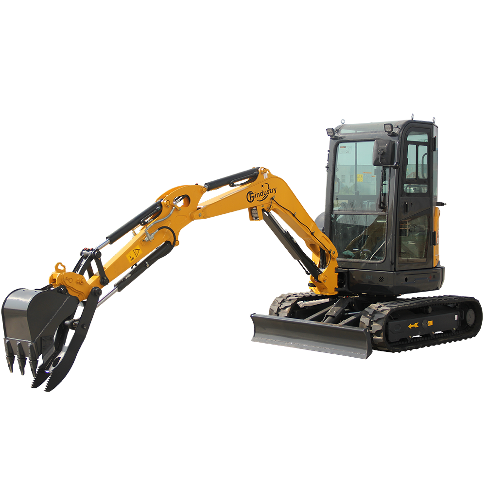 2.8 Ton Mini Excavator Yanmar 25HP Diesel Enclosed Cab w/ Thumb | CFG-STE35SR
