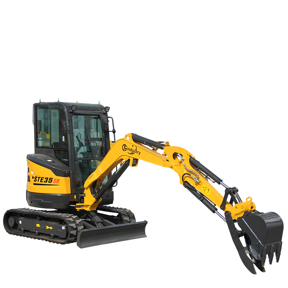 2.8 Ton Mini Excavator Yanmar 25HP Diesel Enclosed Cab w/ Thumb | CFG-STE35SR