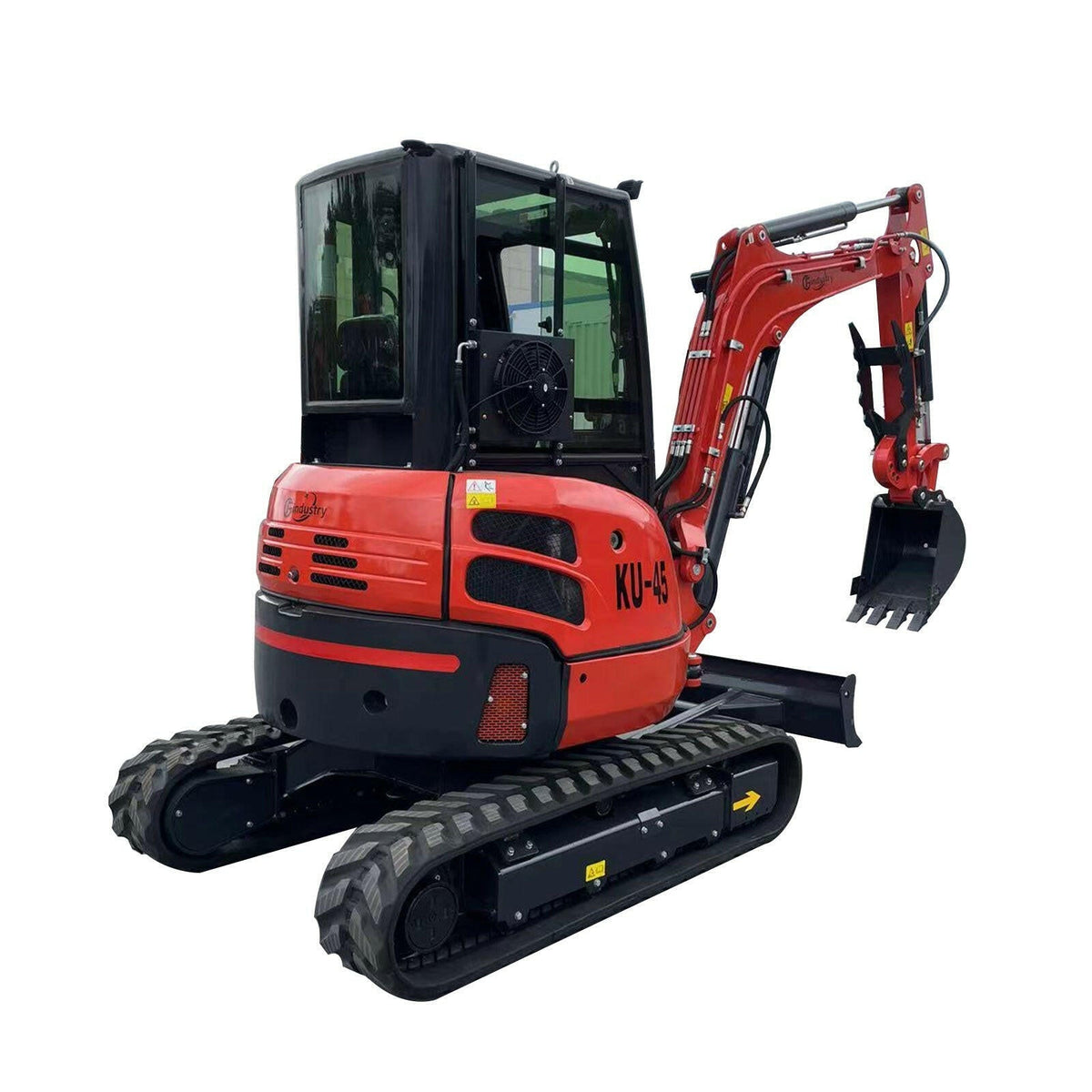 3.5 Ton Mini Excavator Yanmar 27.5HP Diesel w/ Enclosed Cab | CFG-KU45