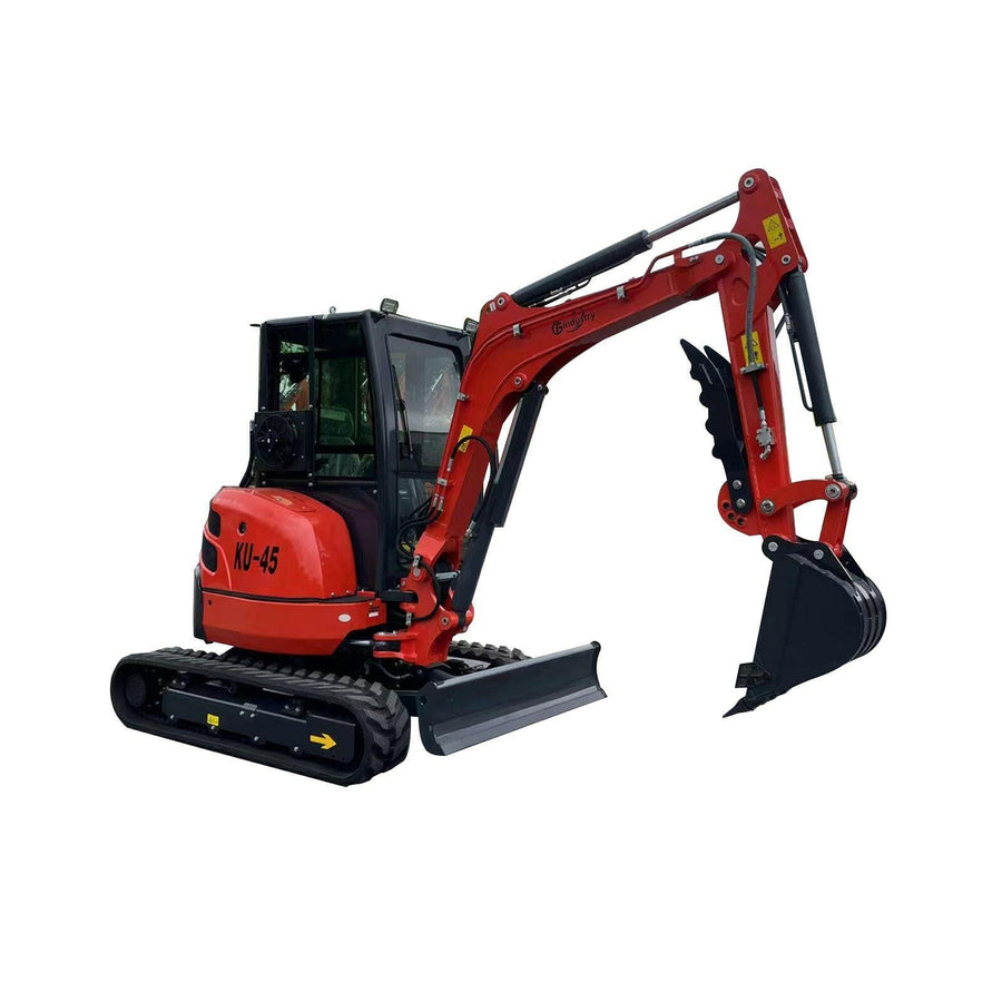 3.5 Ton Mini Excavator Yanmar 27.5HP Diesel w/ Enclosed Cab | CFG-KU45