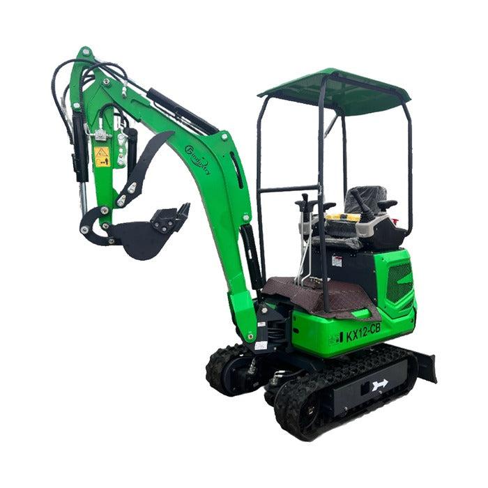1 Ton Mini Excavator Briggs & Stratton 13.5HP 39" Width w/ Swing Boom & Thumb | KX12-CB