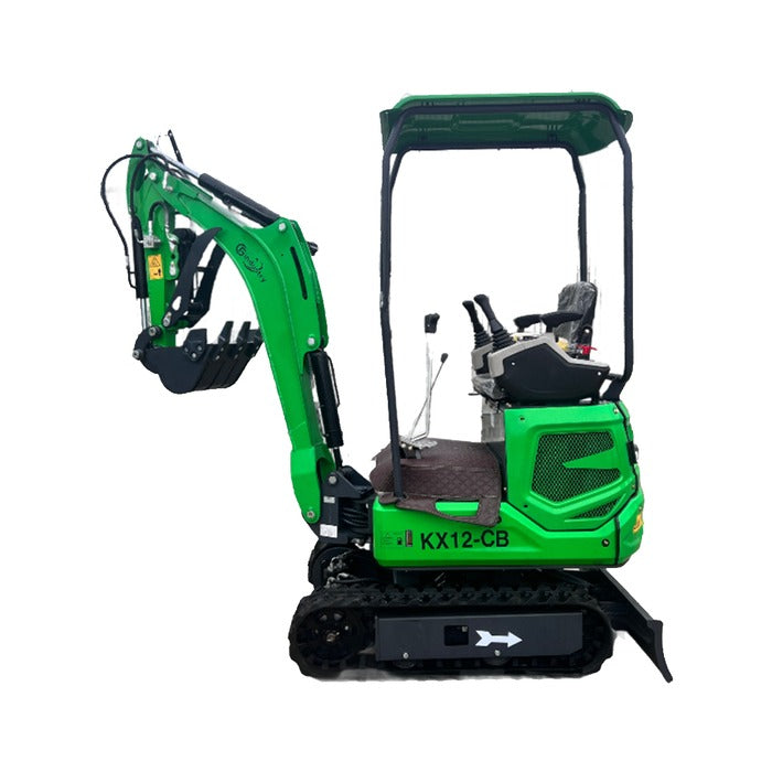1 Ton Mini Excavator Briggs & Stratton 13.5HP 39" Width w/ Swing Boom & Thumb | KX12-CB