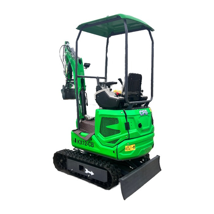 1 Ton Mini Excavator Briggs & Stratton 13.5HP 39" Width w/ Swing Boom & Thumb | KX12-CB