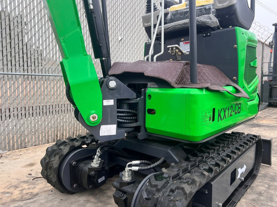 1 Ton Mini Excavator Briggs & Stratton 13.5HP 39" Width w/ Swing Boom & Thumb | KX12-CB