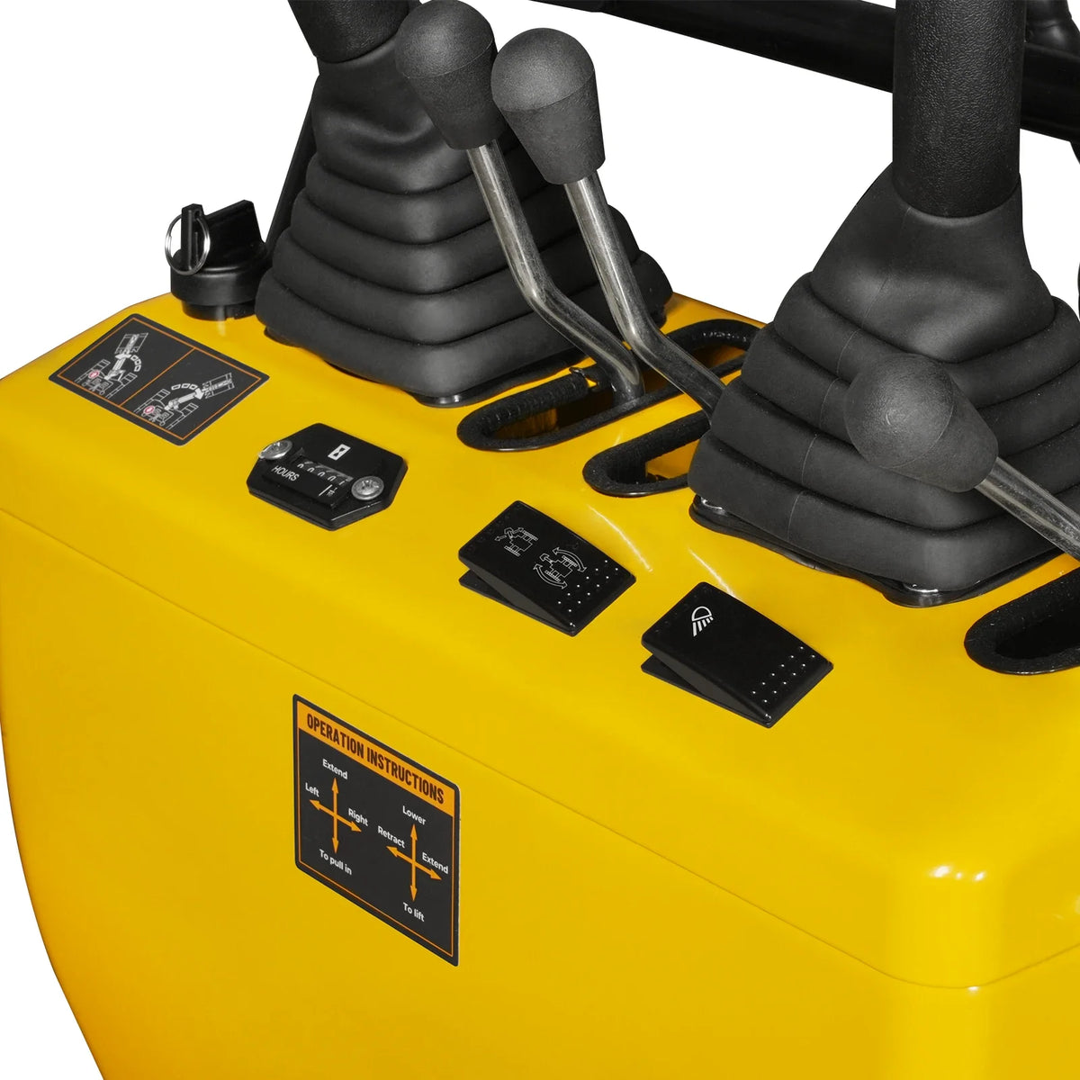 Mini Compact Excavator Loncin 300cc 9hp Engine, 43.3" Max. Digging Depth, 0.6Ton, 1345 LBS Operating Weight, MEC06