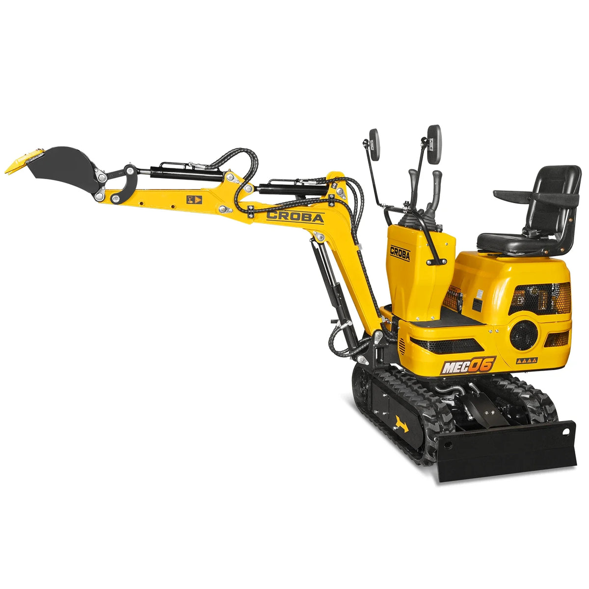 Mini Compact Excavator Loncin 300cc 9hp Engine, 43.3" Max. Digging Depth, 0.6Ton, 1345 LBS Operating Weight, MEC06