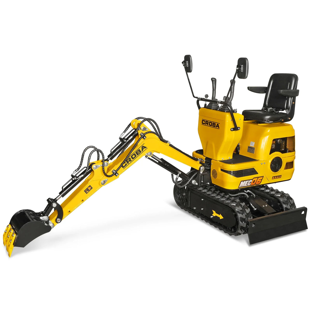 Mini Compact Excavator Loncin 300cc 9hp Engine, 43.3" Max. Digging Depth, 0.6Ton, 1345 LBS Operating Weight, MEC06