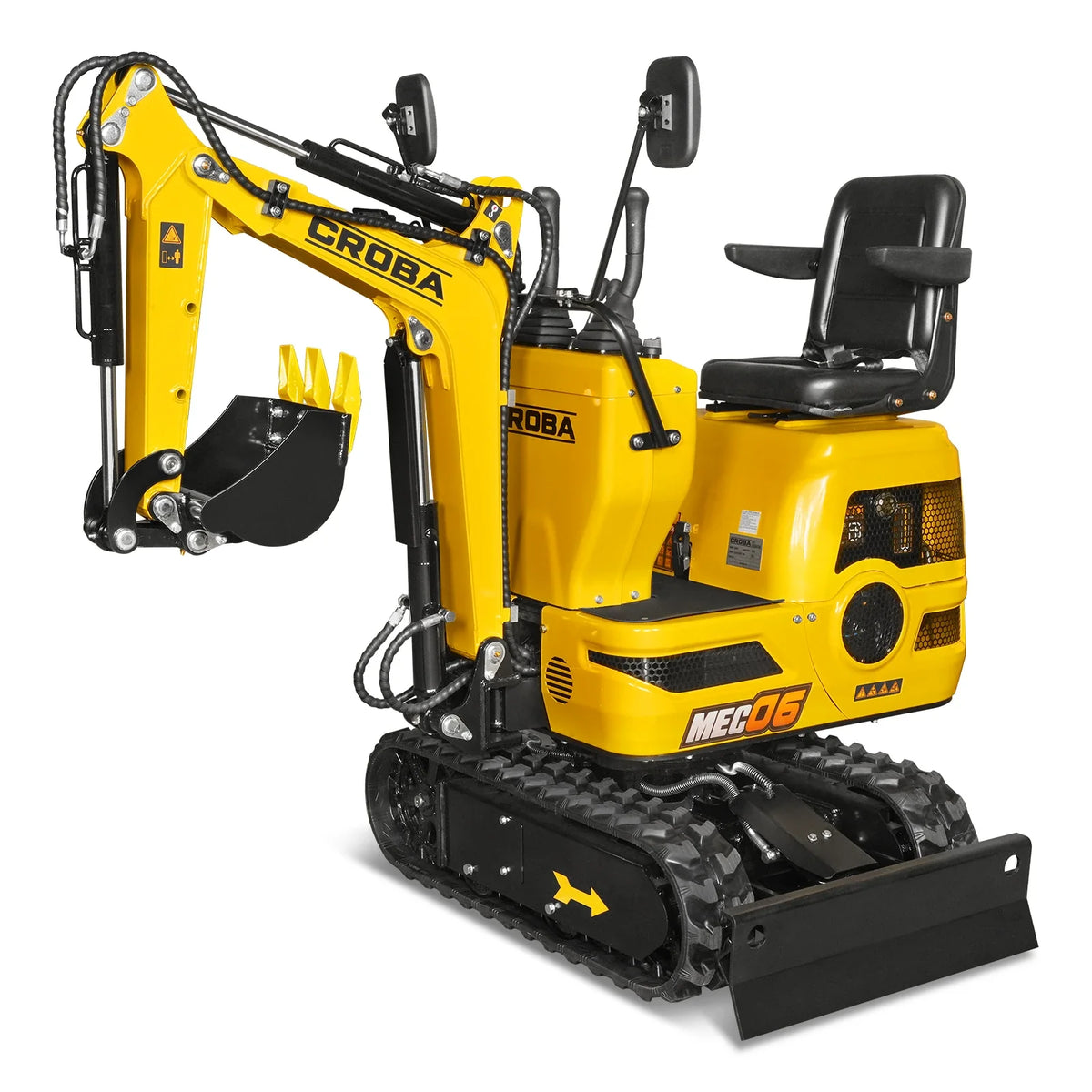 Mini Compact Excavator Loncin 300cc 9hp Engine, 43.3" Max. Digging Depth, 0.6Ton, 1345 LBS Operating Weight, MEC06