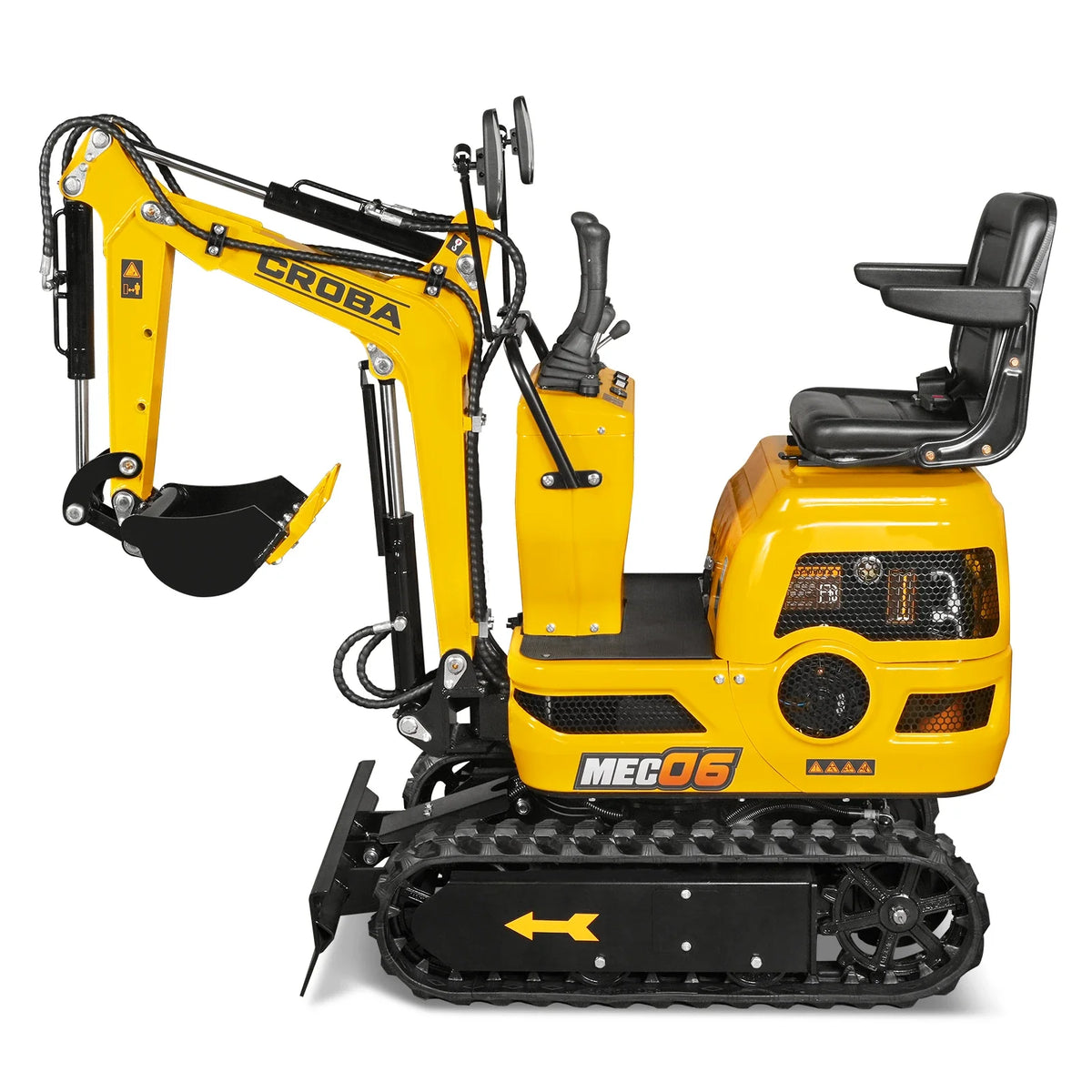 Mini Compact Excavator Loncin 300cc 9hp Engine, 43.3" Max. Digging Depth, 0.6Ton, 1345 LBS Operating Weight, MEC06