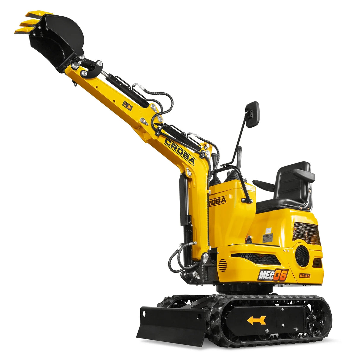 Mini Compact Excavator Loncin 300cc 9hp Engine, 43.3" Max. Digging Depth, 0.6Ton, 1345 LBS Operating Weight, MEC06