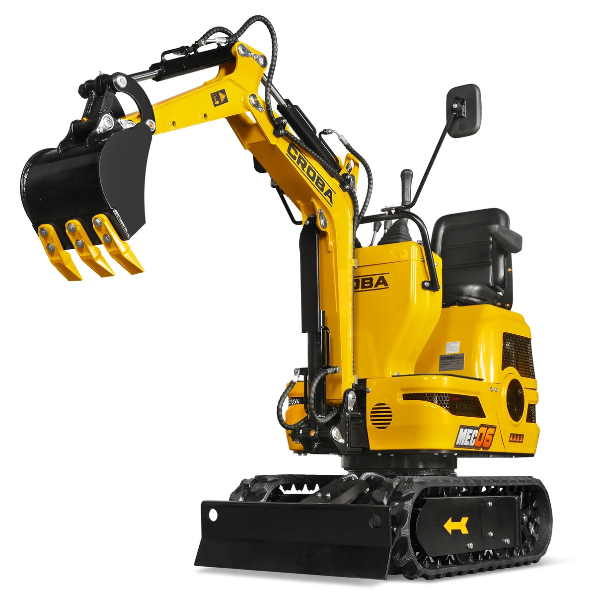 Mini Compact Excavator Loncin 300cc 9hp Engine, 43.3" Max. Digging Depth, 0.6Ton, 1345 LBS Operating Weight, MEC06