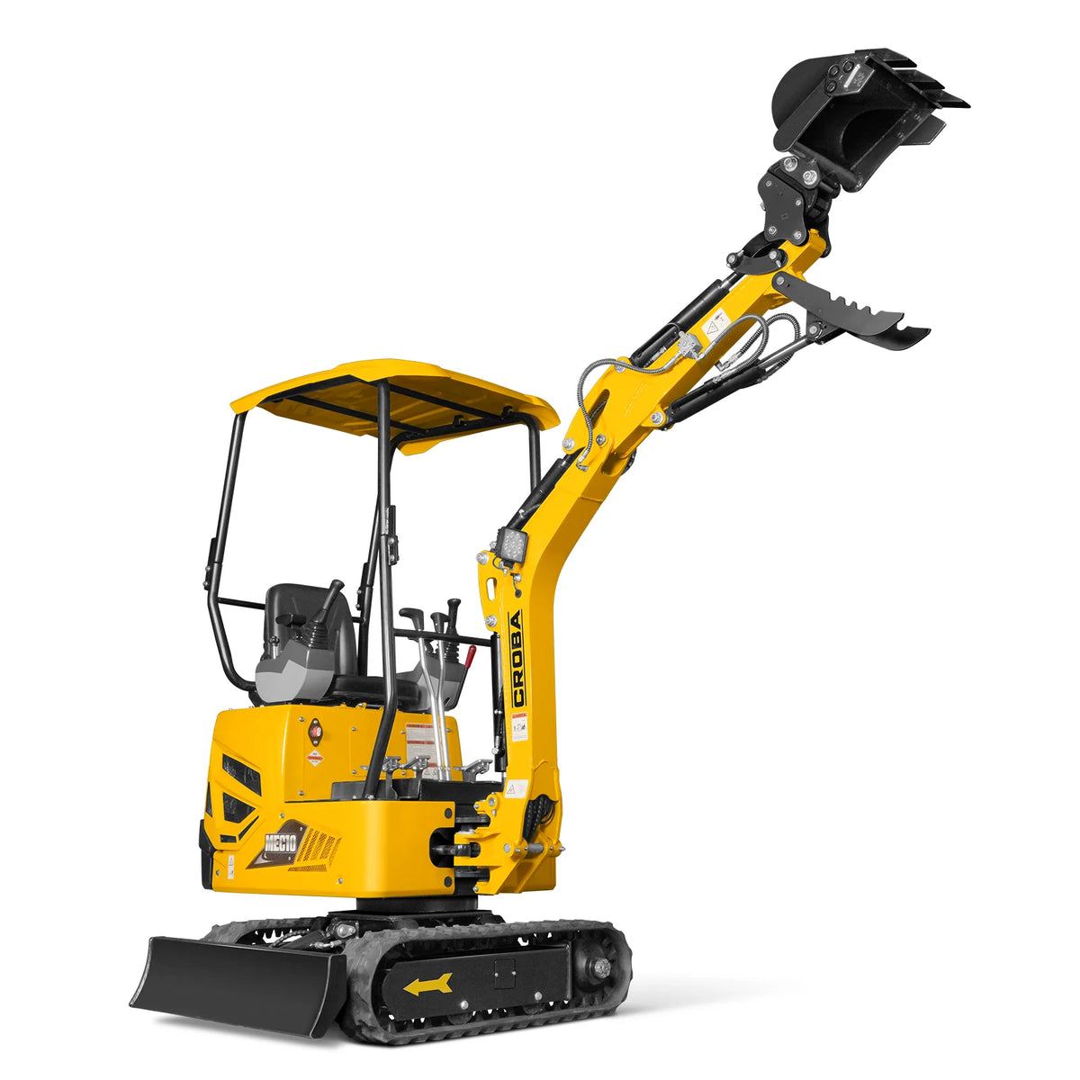 Mini Compact Excavator B&S VANGUARD 408cc 14hp Engine,  65.7" Max. Digging Depth, 1 Ton, 2370 LBS Operating Weight,  MEC10