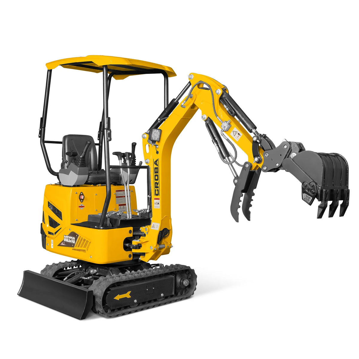 Mini Compact Excavator B&S VANGUARD 408cc 14hp Engine,  65.7" Max. Digging Depth, 1 Ton, 2370 LBS Operating Weight,  MEC10