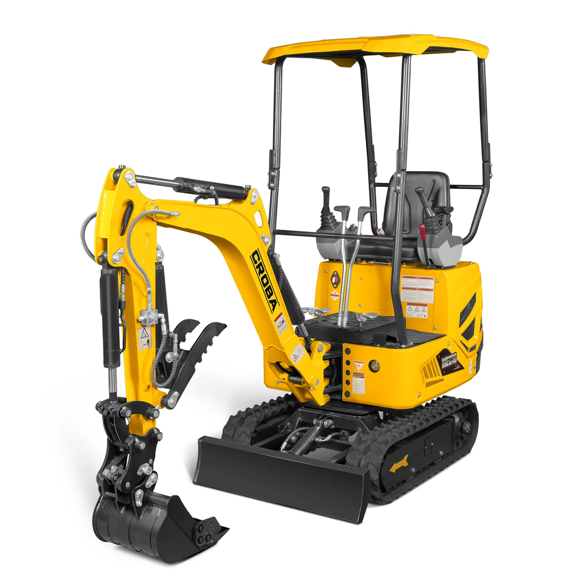 Mini Compact Excavator B&S VANGUARD 408cc 14hp Engine,  65.7" Max. Digging Depth, 1 Ton, 2370 LBS Operating Weight,  MEC10