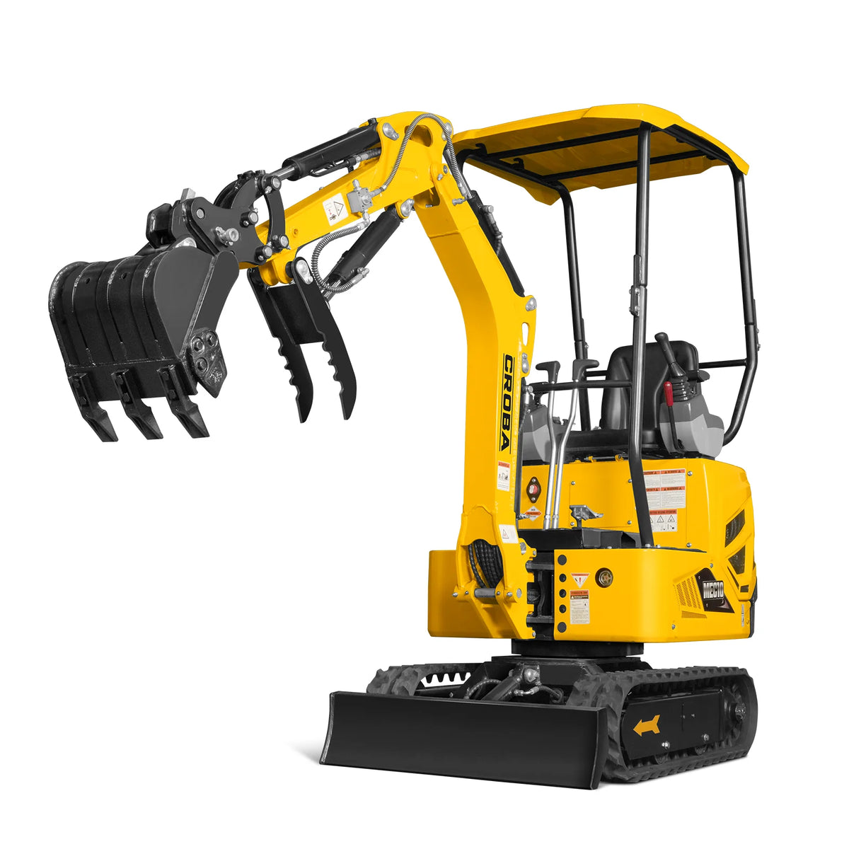 Mini Compact Excavator B&S VANGUARD 408cc 14hp Engine,  65.7" Max. Digging Depth, 1 Ton, 2370 LBS Operating Weight,  MEC10
