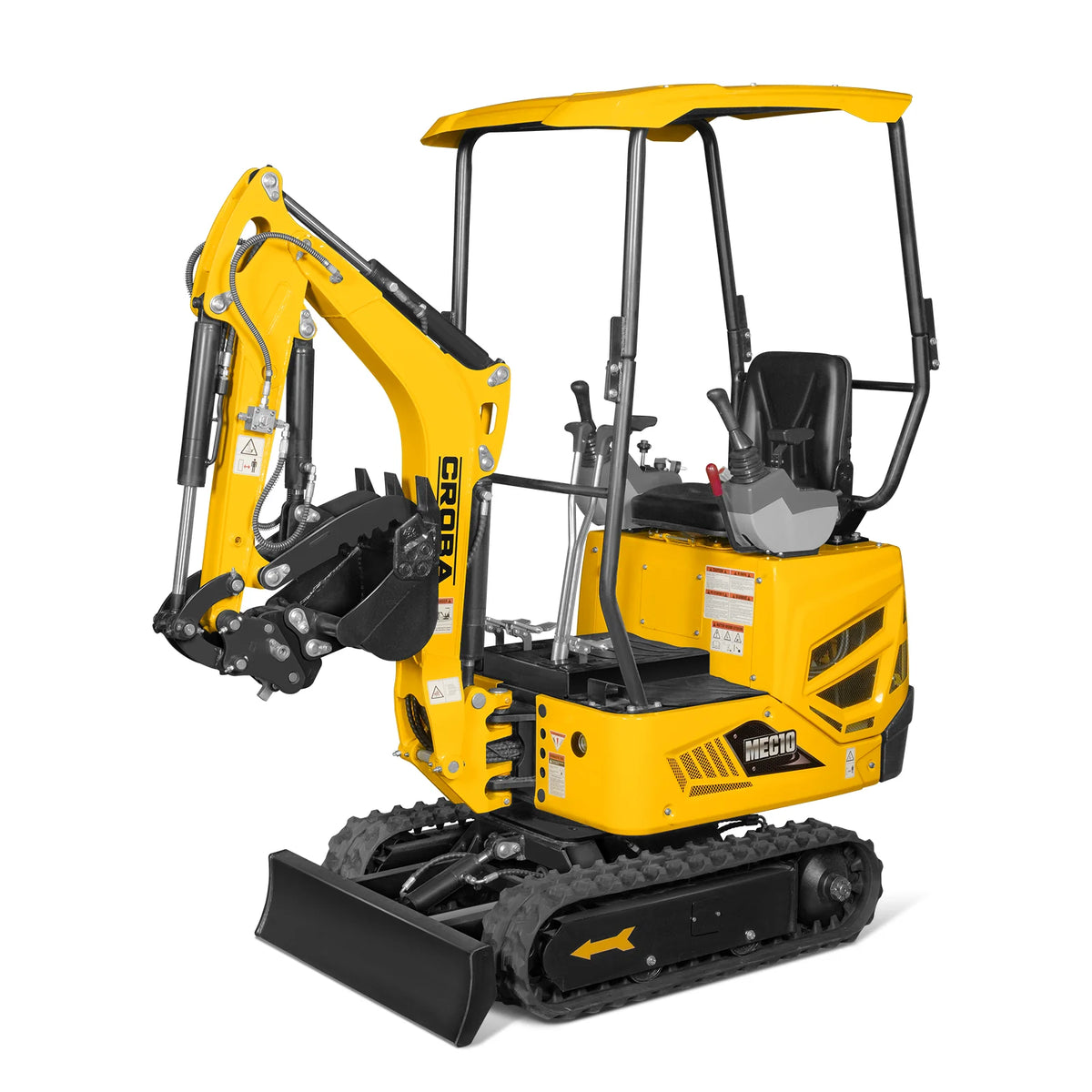 Mini Compact Excavator B&S VANGUARD 408cc 14hp Engine,  65.7" Max. Digging Depth, 1 Ton, 2370 LBS Operating Weight,  MEC10