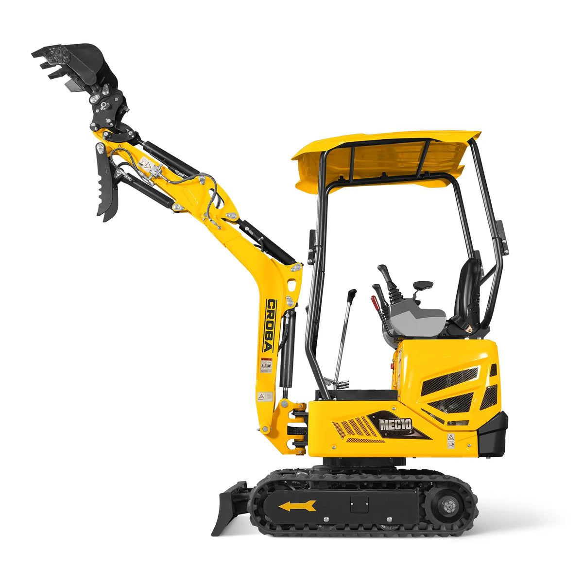 Mini Compact Excavator B&S VANGUARD 408cc 14hp Engine,  65.7" Max. Digging Depth, 1 Ton, 2370 LBS Operating Weight,  MEC10