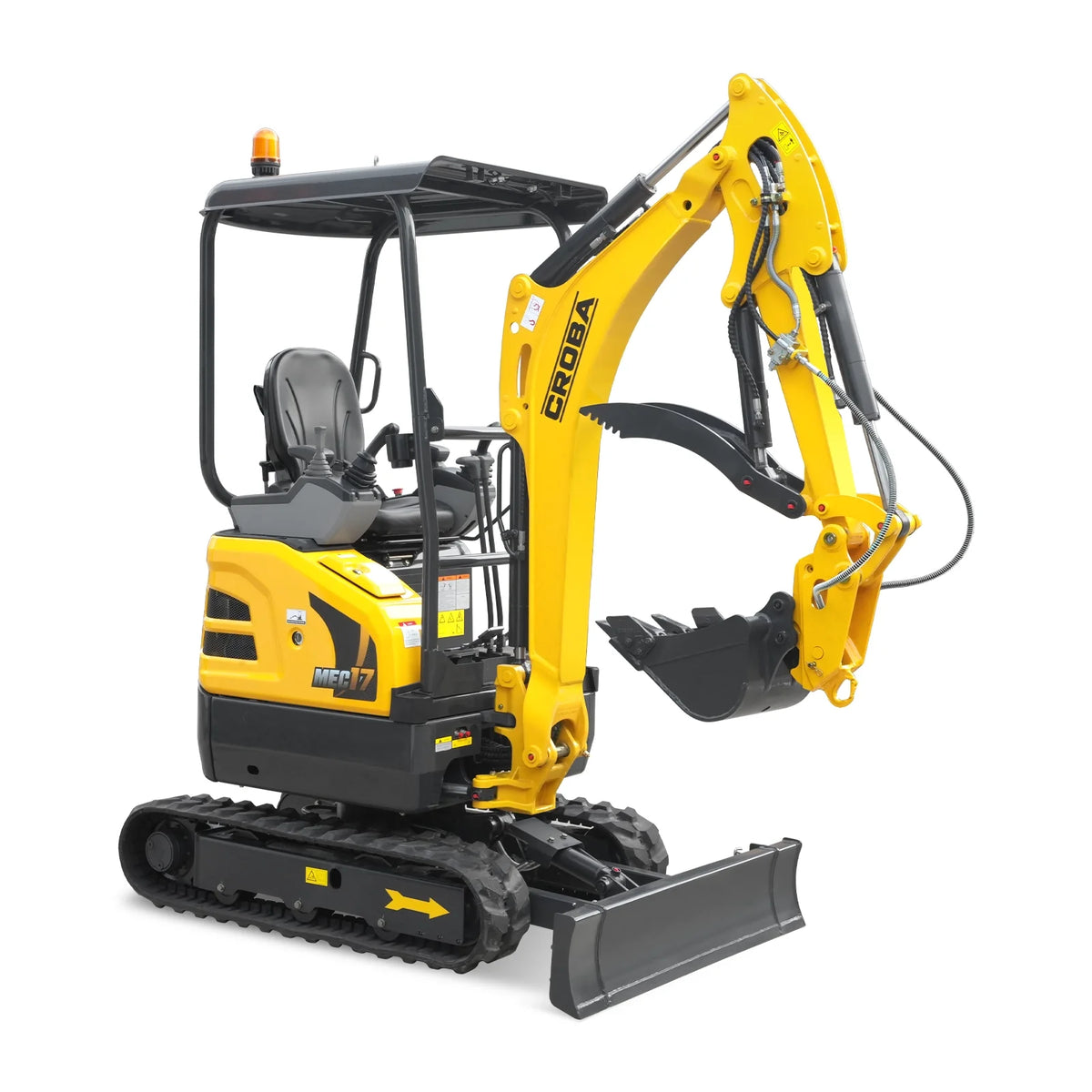 Mini Compact Excavator Kubota D902 Engine,  95" Max. Digging Depth, 1.7 Ton, 4190 LBS Operating Weight,  MEC17PRO