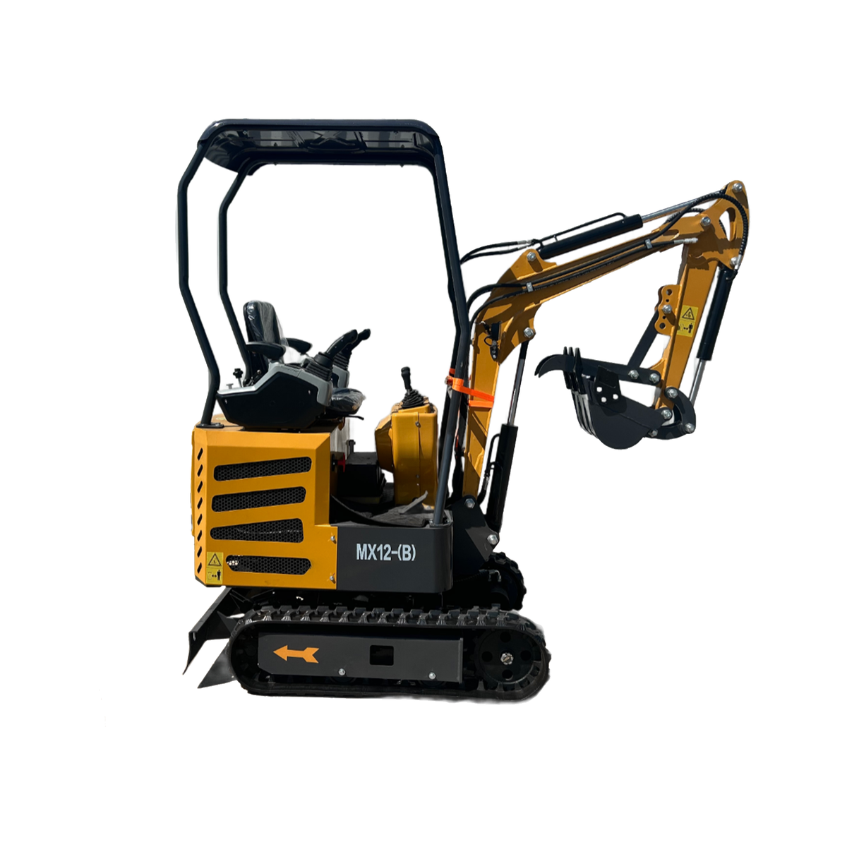 1 Ton Mini Excavator B&S 13.5HP Gas Pilot Control LED Track | MX12-B