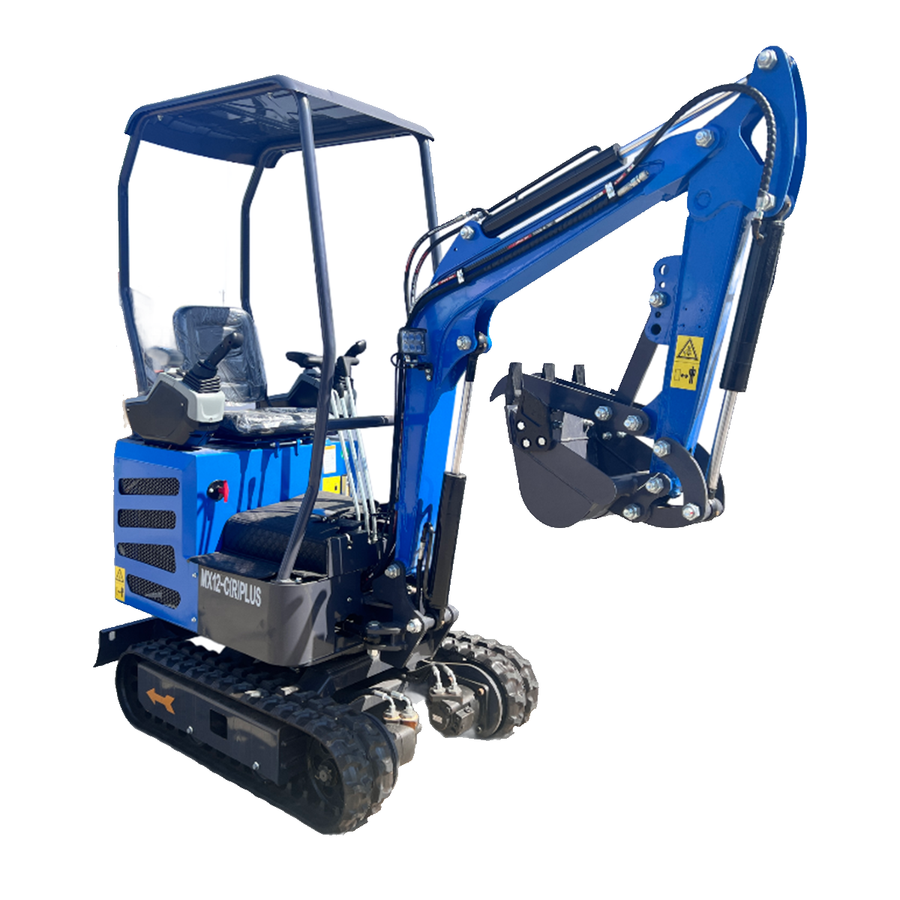 1 Ton EFI Mini Excavator w/ Pilot Control & Side Swing | MX12-CRPLUS