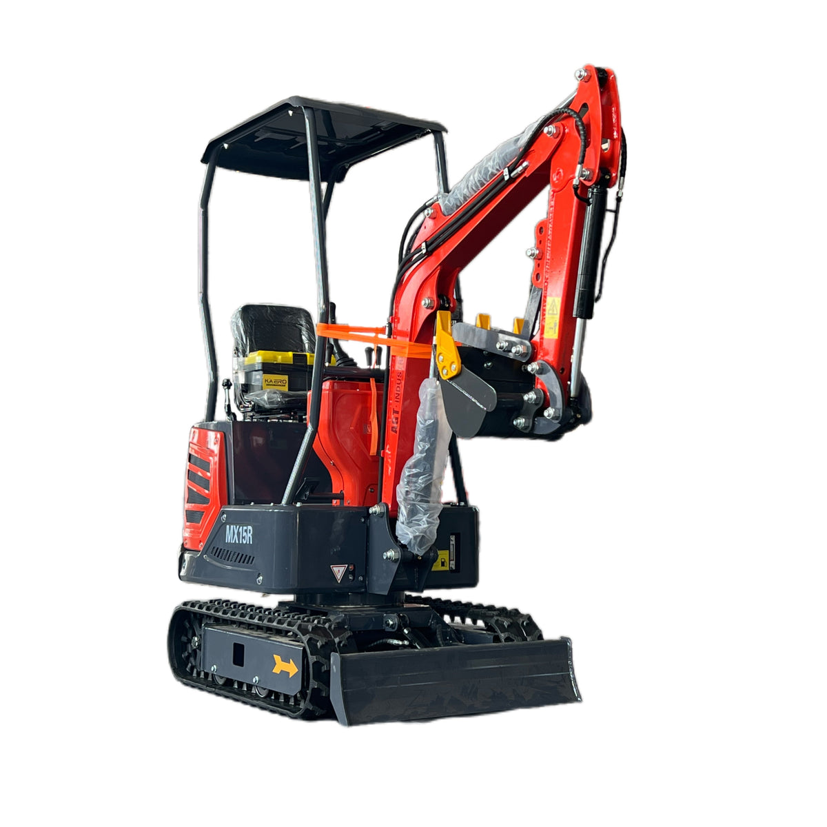 1 Ton Mini Excavator Rato 13.5HP w/ Side Swing Boom & Thumb | AGT-MX15R