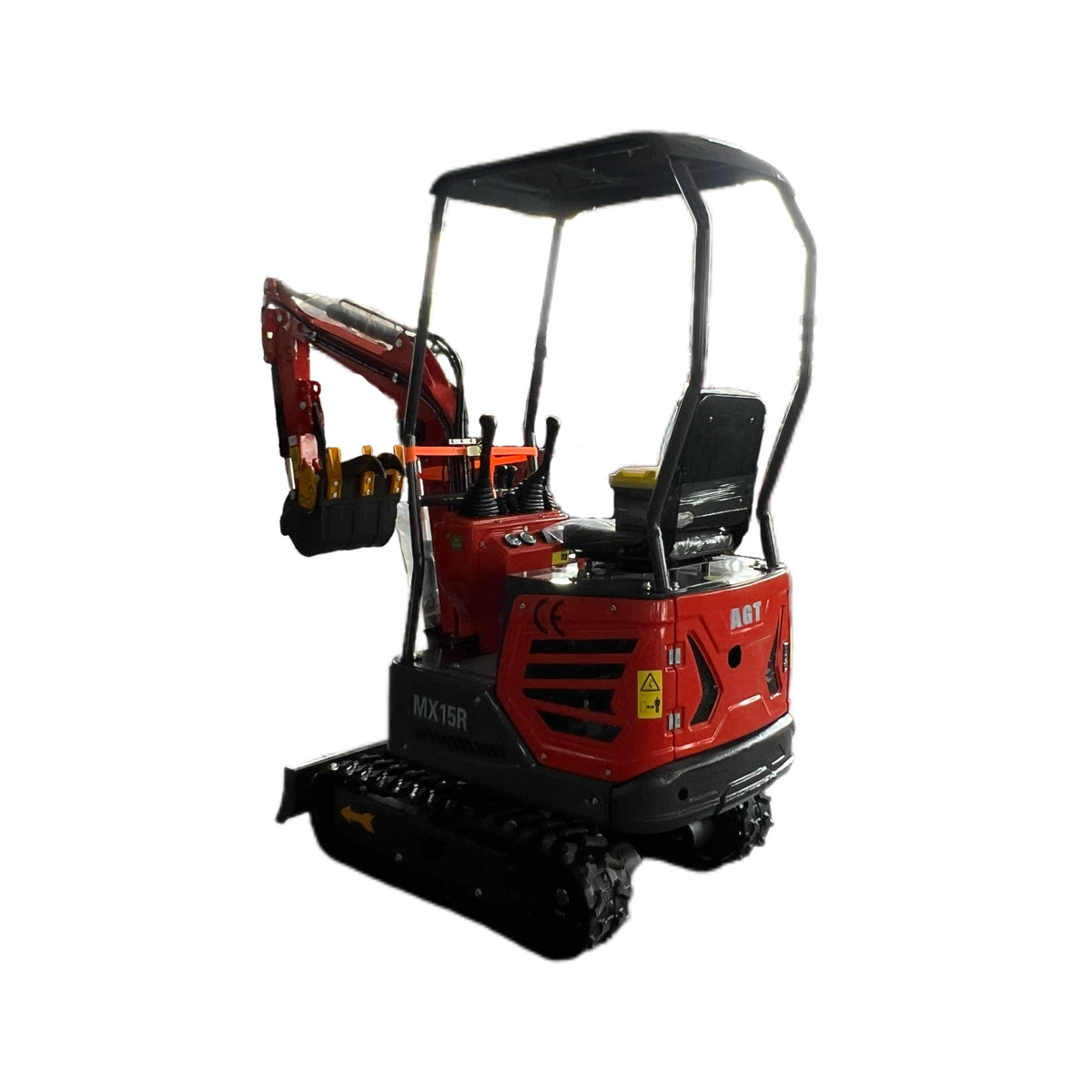1 Ton Mini Excavator Rato 13.5HP w/ Side Swing Boom & Thumb | AGT-MX15R