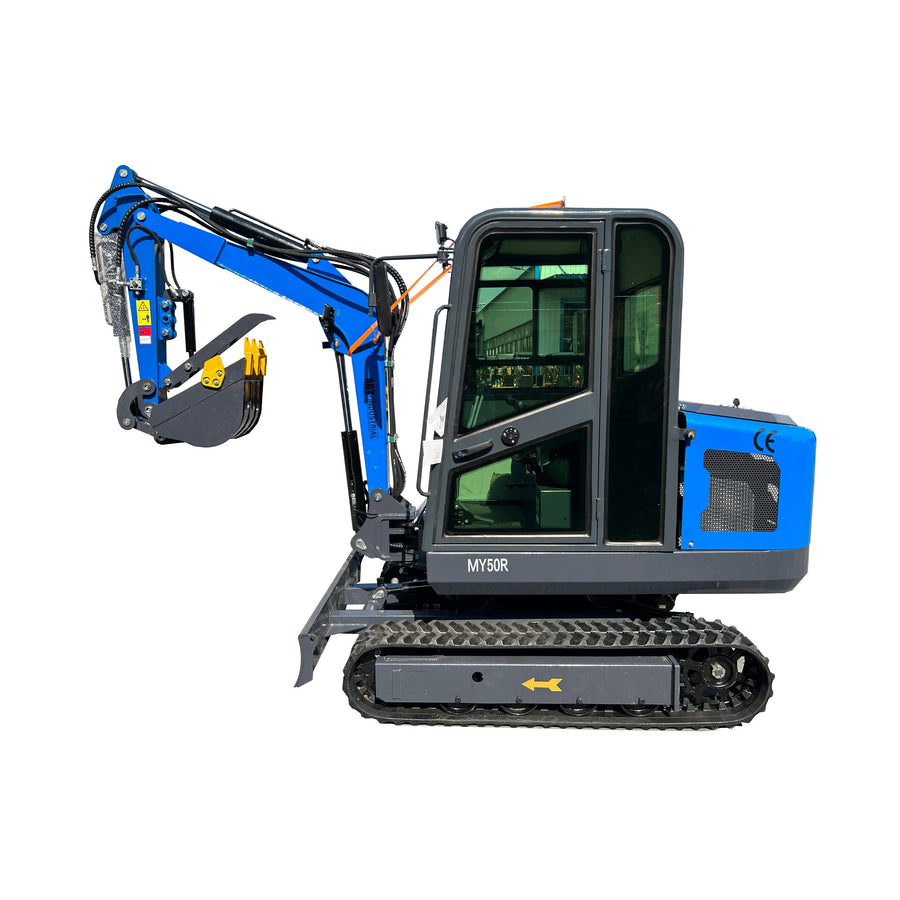 2 Ton Mini Excavator Rato 28HP Enclosed Cab w/ Hydraulic Thumb | MY50R