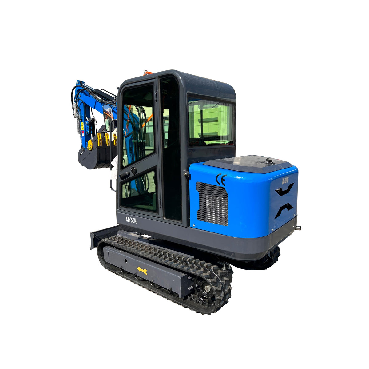 2 Ton Mini Excavator Rato 28HP Enclosed Cab w/ Hydraulic Thumb | MY50R