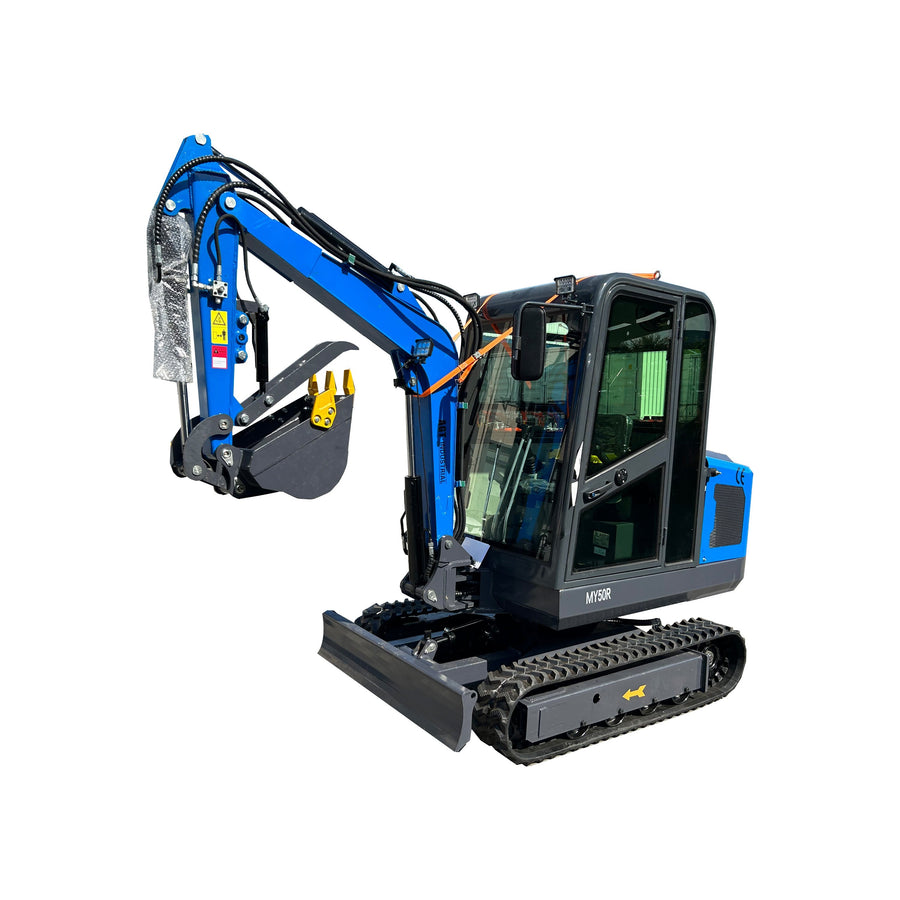 2 Ton Mini Excavator Rato 28HP Enclosed Cab w/ Hydraulic Thumb | MY50R