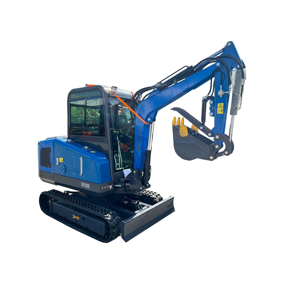 2 Ton Mini Excavator Rato 28HP Enclosed Cab w/ Hydraulic Thumb | MY50R