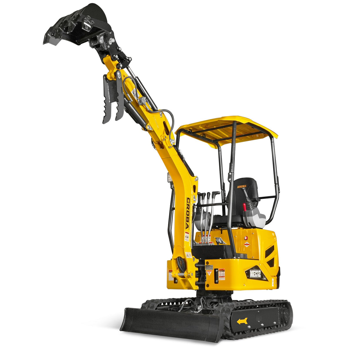 Mini Compact Excavator Kubota D722 Engine,  65.7" Max. Digging Depth, 1.2 Ton, 2700 LBS Operating Weight,  MEC12