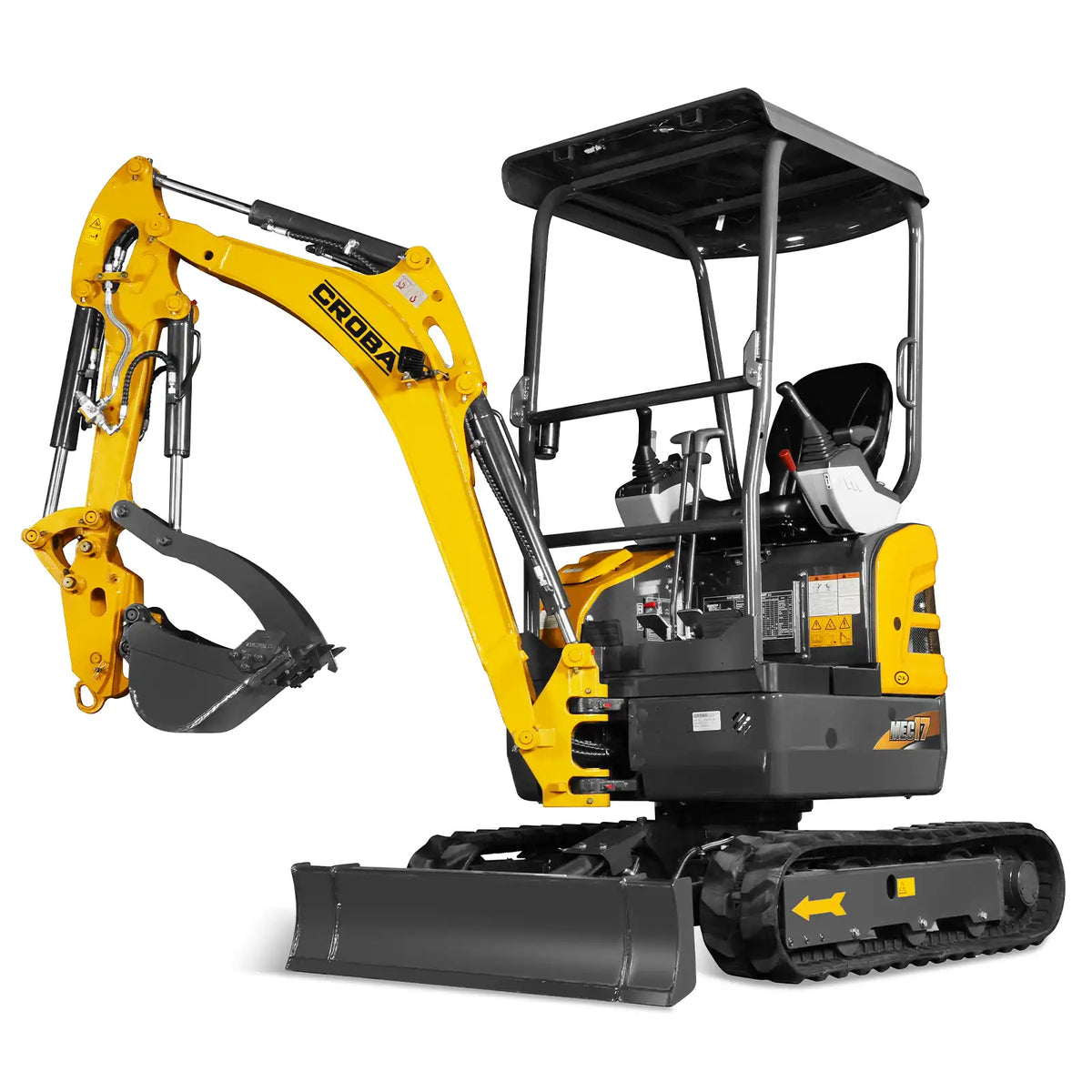 Mini Compact Excavator Kubota D902 Engine,  89" Max. Digging Depth, 1.7 Ton, 4145 LBS Operating Weight,  MEC17