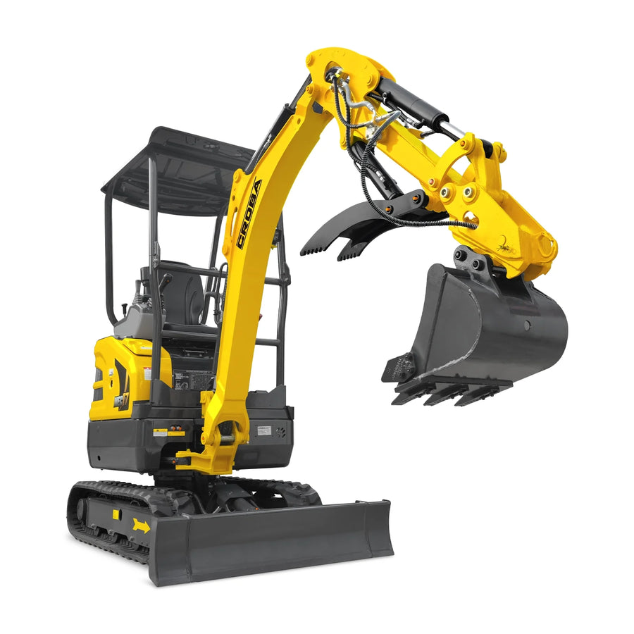 Mini Compact Excavator Kubota D902 Engine,  95" Max. Digging Depth, 1.7 Ton, 4190 LBS Operating Weight,  MEC17PRO